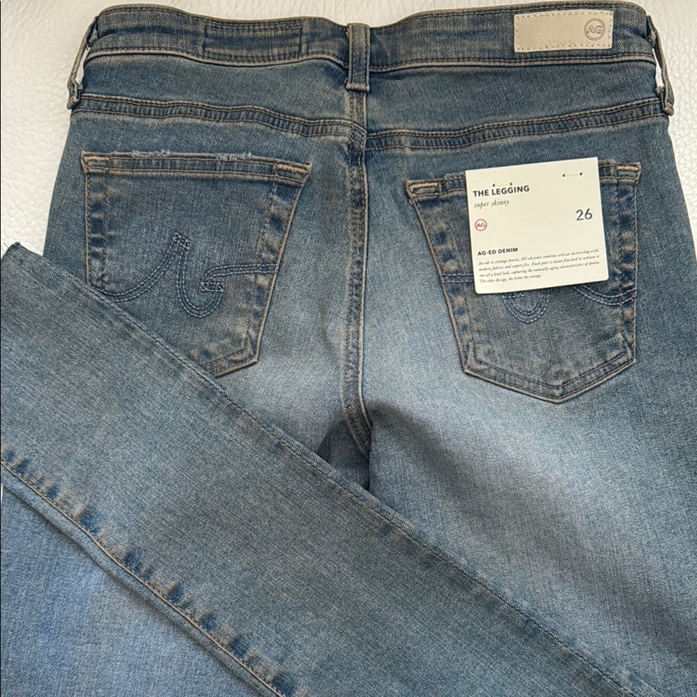Ag Adriano Goldschmied Blue Jeggings